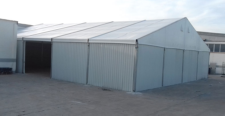 Carpa almacén en Tarragona