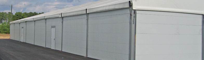 Sales and rentals of warehouses and tents